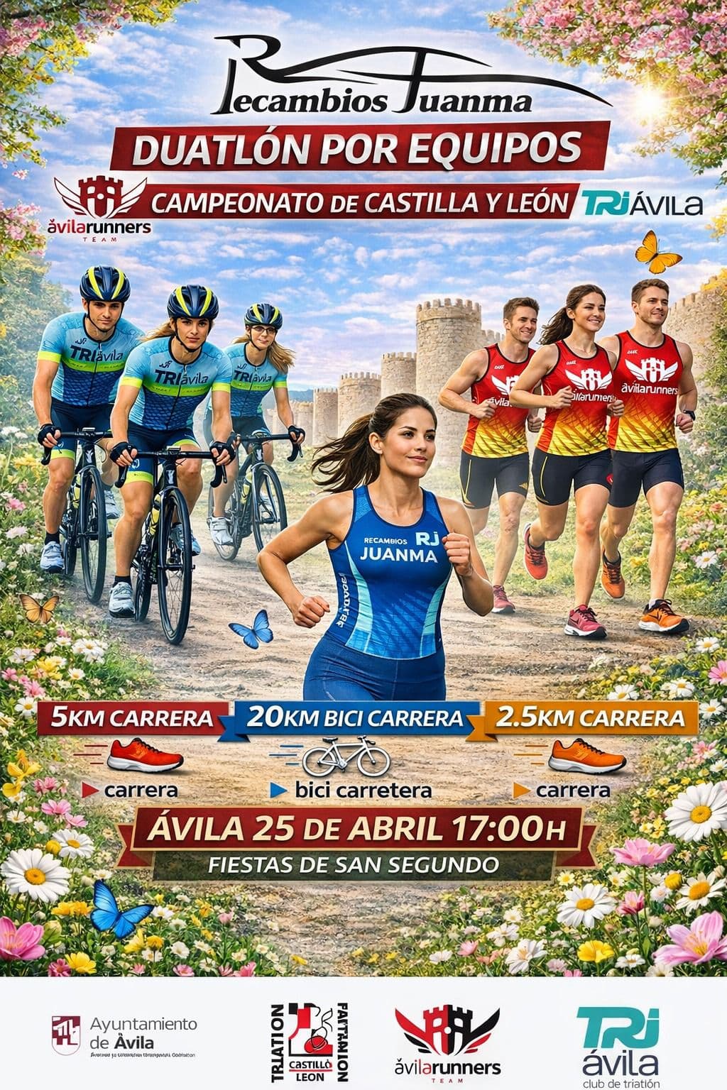 DUATLON RJ RECAMBIOS JUANMA. CPTO DE CYL DE DUATLON CRE POR EQUIPOS . AVILA