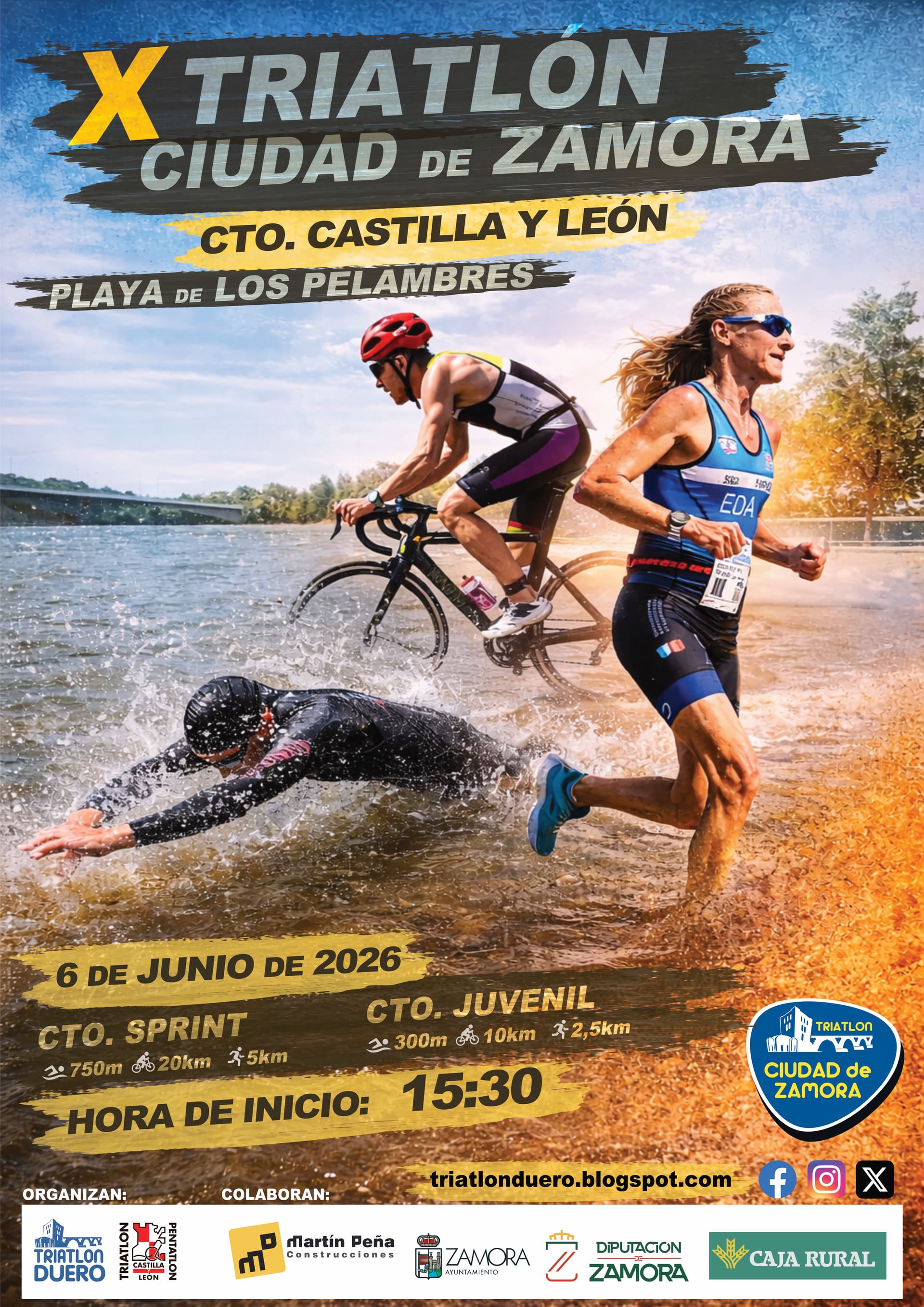 TRIATLON DE ZAMORA . CPTO DE CASTILLA Y LEON DE TRIATLON SPRINT